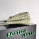 Bottega Veneta Small Andiamo Bag In Travertine Intrecciato Lambskin