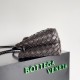 Bottega Veneta Andiamo Small East West Bag In Fondant Intrecciato Lambskin