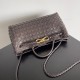 Bottega Veneta Andiamo Small East West Bag In Fondant Intrecciato Lambskin