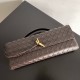 Bottega Veneta Andiamo Clutch with Handle in Fondant Intrecciato Lambskin