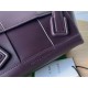 Bottega Veneta Arco Small Bag In Grape Intrecciato Calfskin