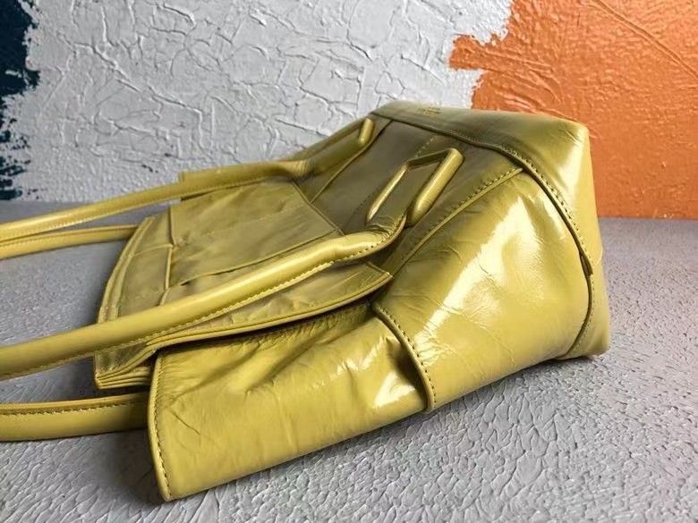 Bottega Veneta Arco Medium Bag In Yellow Intrecciato Leather