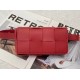 Bottega Veneta Cassette Belt Bag In Red Lambskin