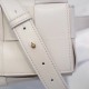 Bottega Veneta Cassette Belt Bag In White Lambskin