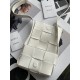 Bottega Veneta Candy Cassette Bag In White Lambskin