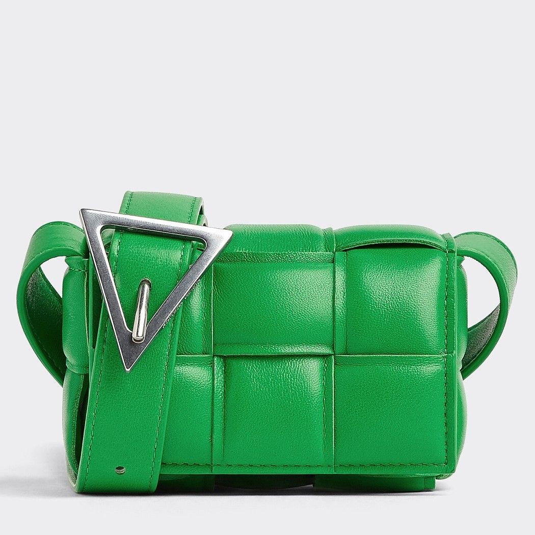 Bottega Veneta Candy Padded Cassette Bag In Parakeet Lambskin