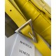 Bottega Veneta Cassette Bag In Yellow Wrinkled Intreccio Calfskin