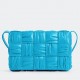 Bottega Veneta Cassette Bag In Pool Foulard Intreccio Calfskin