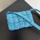 Bottega Veneta Cassette Bag In Pool Foulard Intreccio Calfskin