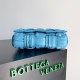 Bottega Veneta Cassette Bag In Pool Foulard Intreccio Calfskin