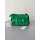 Bottega Veneta Cassette Fringed Bag In Parakeet Lambskin