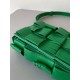 Bottega Veneta Cassette Fringed Bag In Parakeet Lambskin