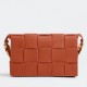 Bottega Veneta Cassette Bag In Maple Grained Intreccio Calfskin