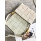 Bottega Veneta Cassette Bag In White Grained Intreccio Calfskin