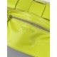 Bottega Veneta Cassett Bag In Acid Kiwi Intreccio Lambskin