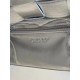 Bottega Veneta Cassette Bag In Silver Intreccio Lambskin