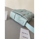 Bottega Veneta Cassett Bag In Teal Washed Intreccio Lambskin