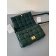 Bottega Veneta Padded Cassette Bag In Green Intrecciato Deerskin