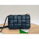 Bottega Veneta Padded Cassette Bag In Dark Blue Intrecciato Lambskin