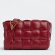 Bottega Veneta Padded Cassette Bag In Dark Red Intrecciato Lambskin