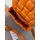 Bottega Veneta Padded Cassette Bag In Orange Intrecciato Lambskin