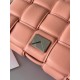 Bottega Veneta Padded Cassette Bag In Peachy Intrecciato Lambskin