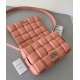 Bottega Veneta Padded Cassette Bag In Peachy Intrecciato Lambskin