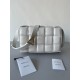 Bottega Veneta Padded Cassette Bag In White Intrecciato Lambskin