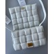 Bottega Veneta Padded Cassette Bag In White Intrecciato Lambskin