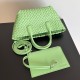 Bottega Veneta Cabat Mini Bag In Pistachio Intrecciato Lambskin