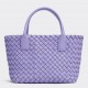 Bottega Veneta Cabat Mini Bag In Wisteria Intrecciato Lambskin