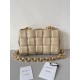 Bottega Veneta Chain Cassette Bag In Porridge Intrecciato Lambskin