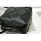 Bottega Veneta Mini Cassette Camera Bag In Black Lambskin