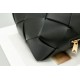 Bottega Veneta Mini Cassette Camera Bag In Black Lambskin