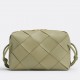 Bottega Veneta Small Cassette Camera Bag In Travertine Lambskin