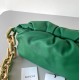 Bottega Veneta The Chain Pouch Bag In Green Calfskin