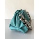 Bottega Veneta The Chain Pouch Bag In Lake Green Calfskin