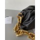 Bottega Veneta The Chain Pouch Bag In Black Calfskin