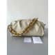 Bottega Veneta The Chain Pouch Bag In Plaster Calfskin