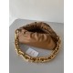 Bottega Veneta The Chain Pouch Bag In Teak Calfskin