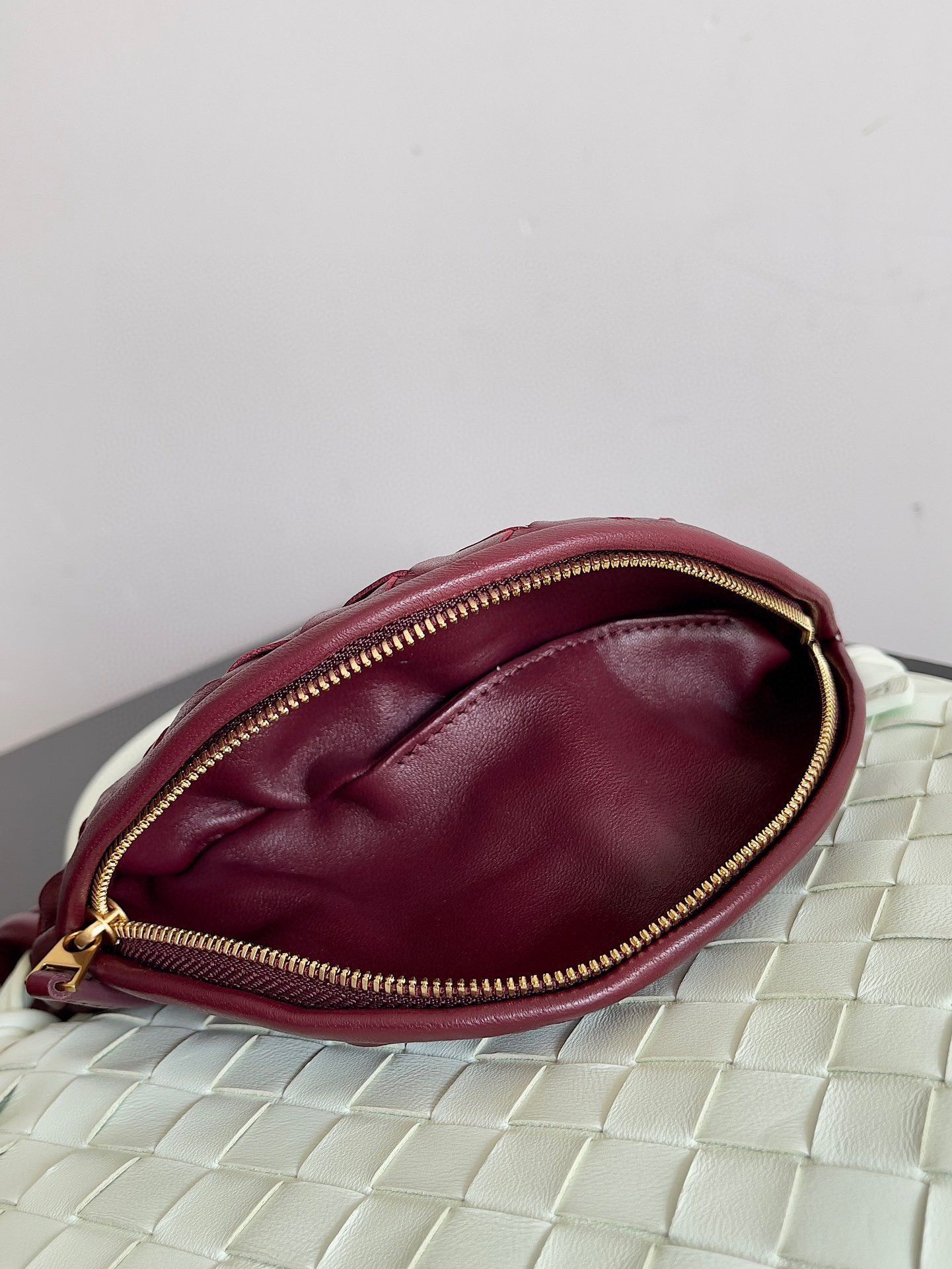 Bottega Veneta Gemelli Small Bag in Glacier Barolo Intrecciato Lambskin