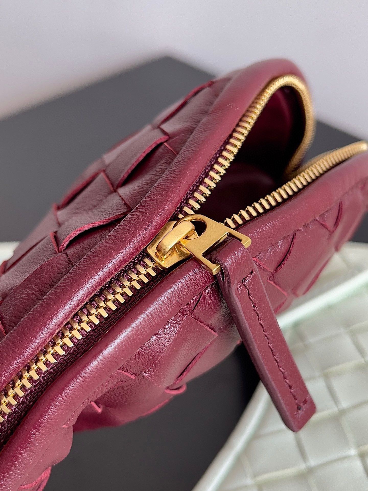 Bottega Veneta Gemelli Small Bag in Glacier Barolo Intrecciato Lambskin