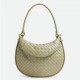 Bottega Veneta Gemelli Medium Bag in Travertine Intrecciato Lambskin