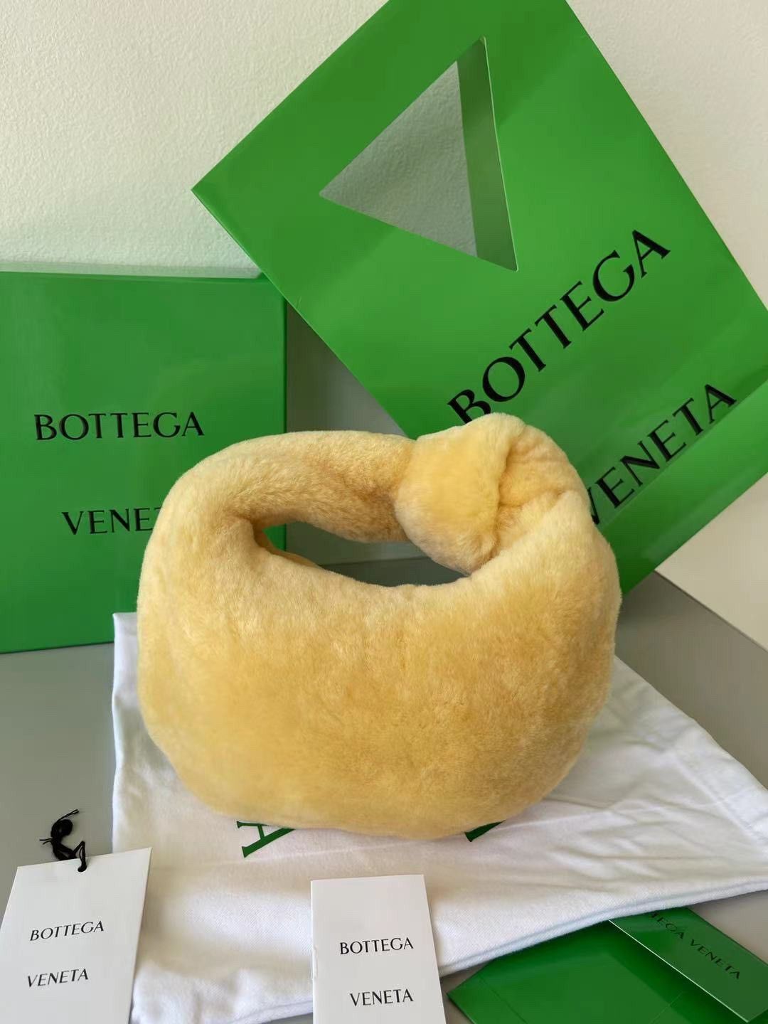 Bottega Veneta Jodie Mini Bag In Teddy Shearling