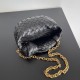 Bottega Veneta Mini Jodie Chain Bag In Black Intrecciato Lambskin