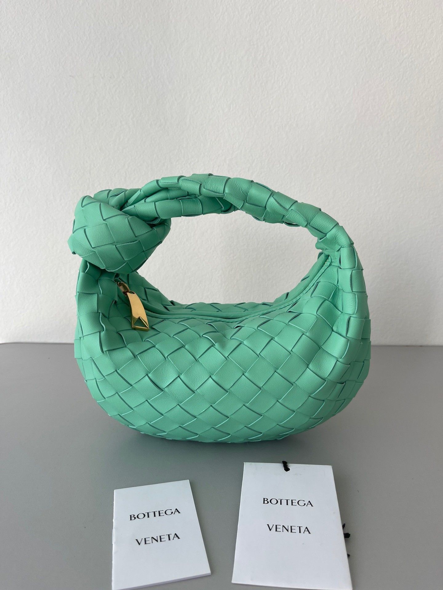 Bottega Veneta BV Jodie Mini Bag In Fountain Intrecciato Lambskin