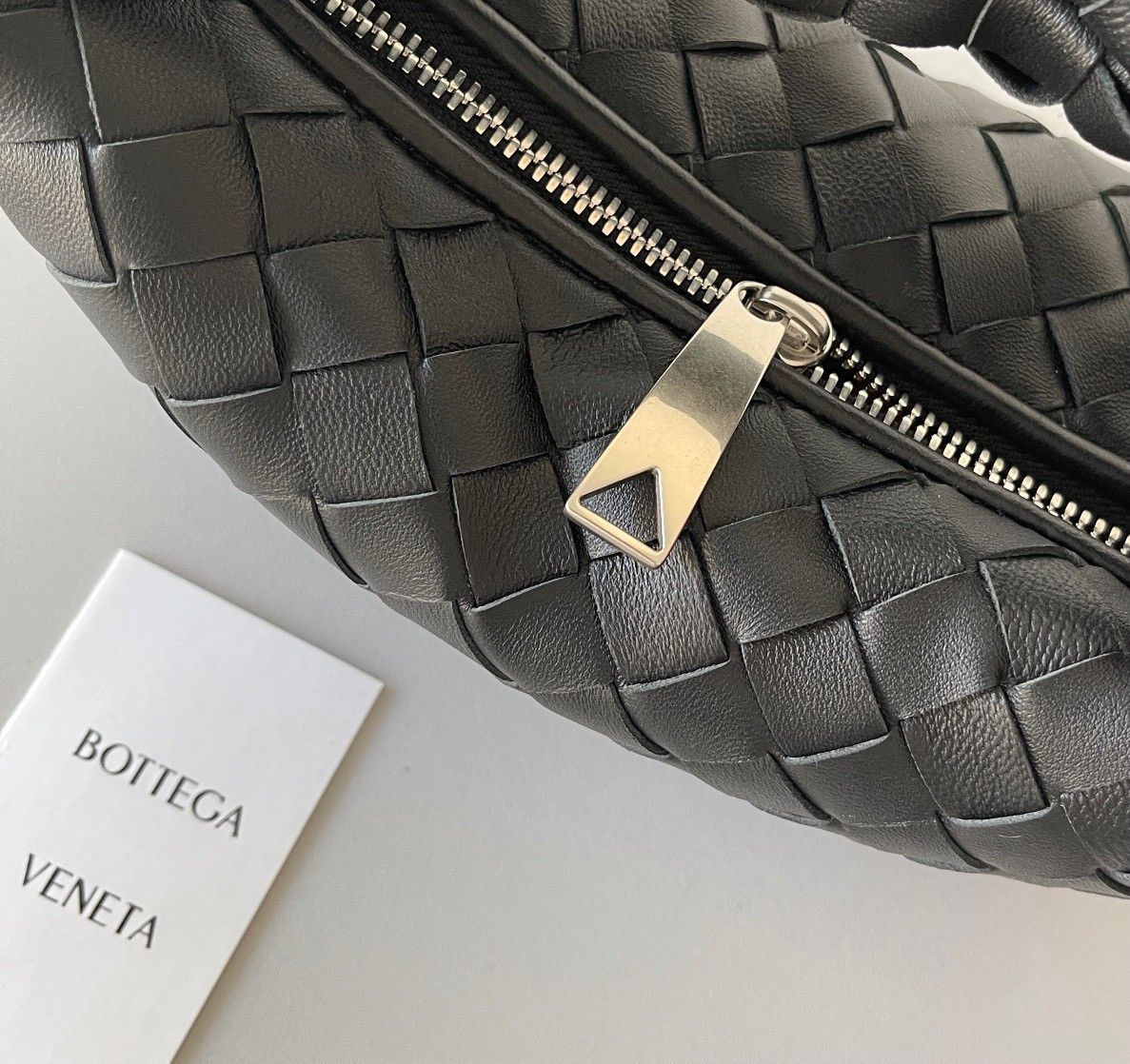 Bottega Veneta BV Jodie Mini Bag In Black Intrecciato Lambskin