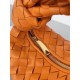 Bottega Veneta BV Jodie Mini Bag In Orange Intrecciato Lambskin