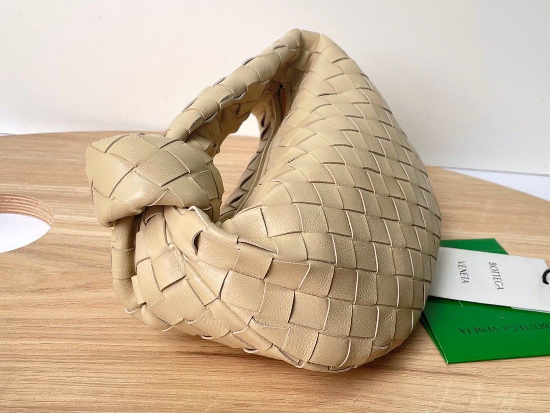 Bottega Veneta BV Jodie Mini Bag In Porridge Intrecciato Lambskin