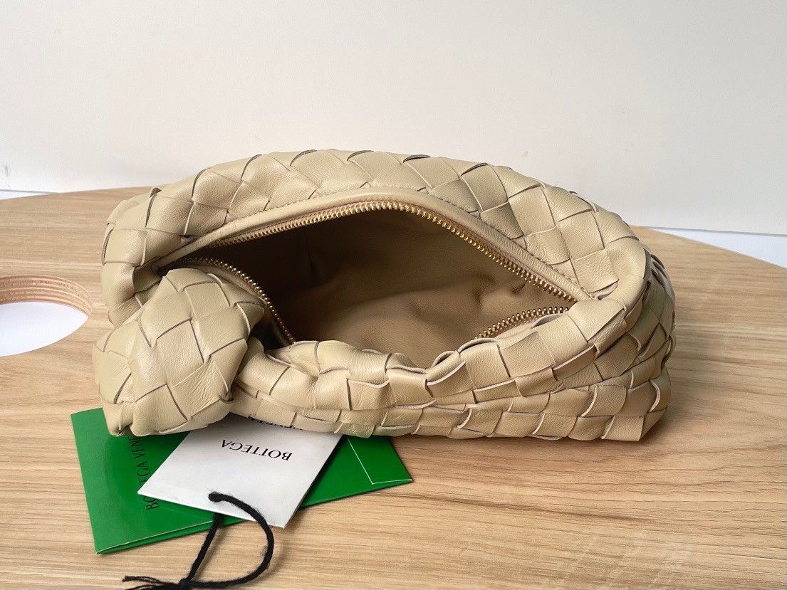 Bottega Veneta BV Jodie Mini Bag In Porridge Intrecciato Lambskin